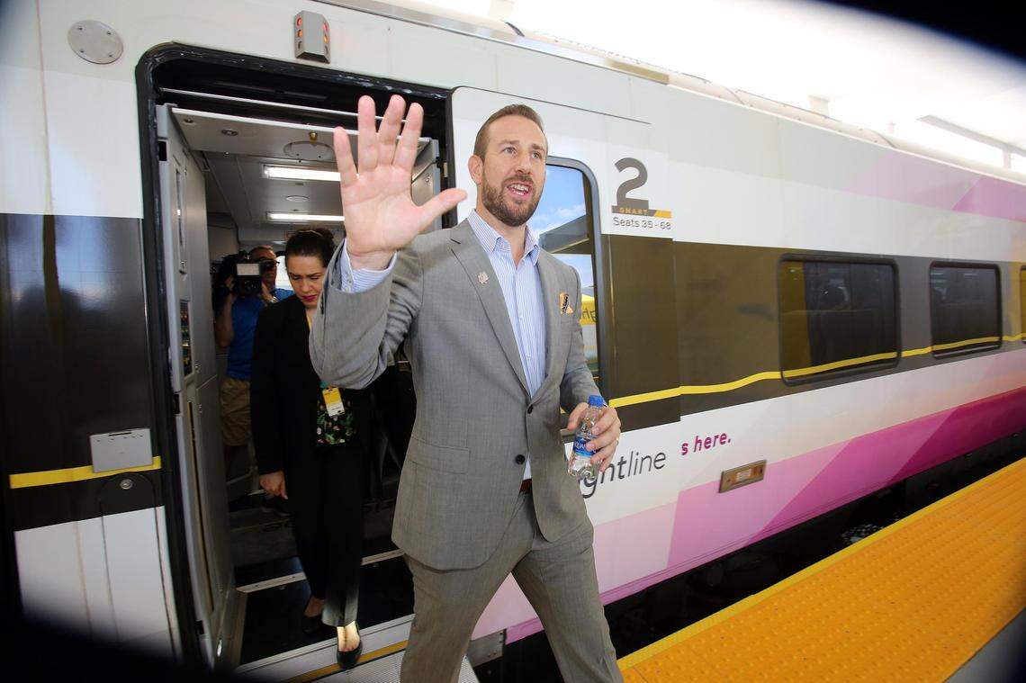 Patrick Goddard, President and Chief Operating Officer of Brightline in May 2018.