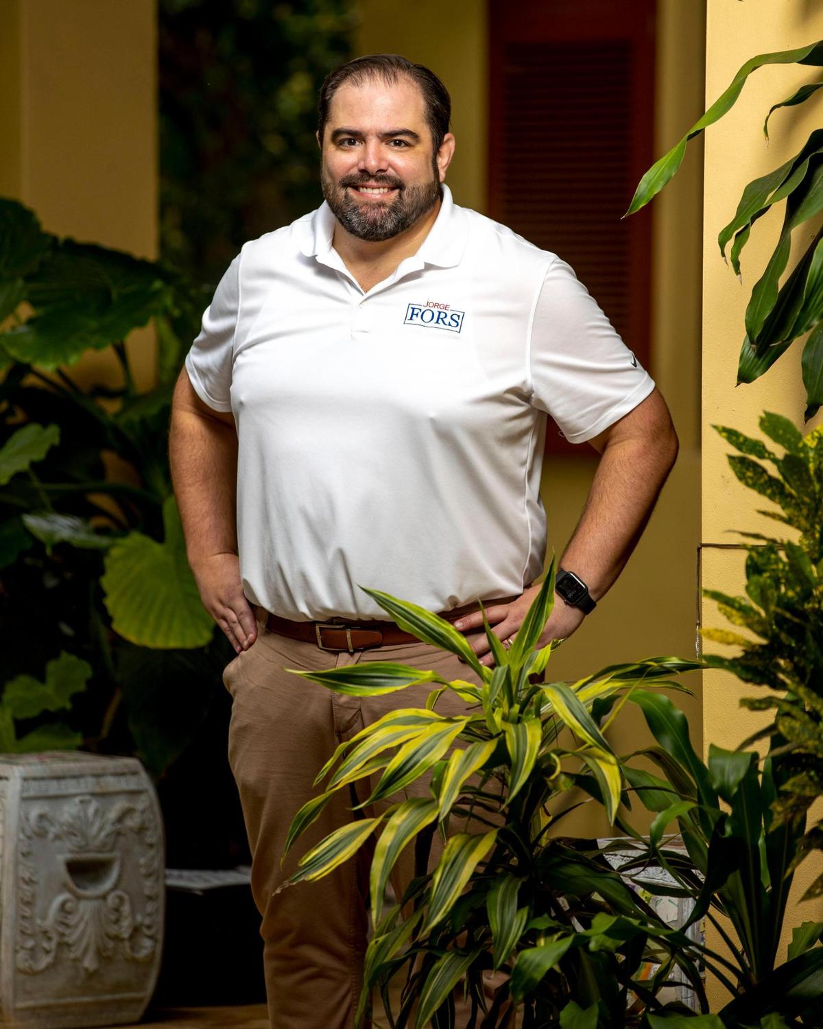 Jorge Fors Jr. in Coral Gables, Florida, on Saturday, Oct. 1, 2022. Fors is running for District 6 Miami-Dade Commissioner, and has been a member of the Coral Gables City Commission since 2019.