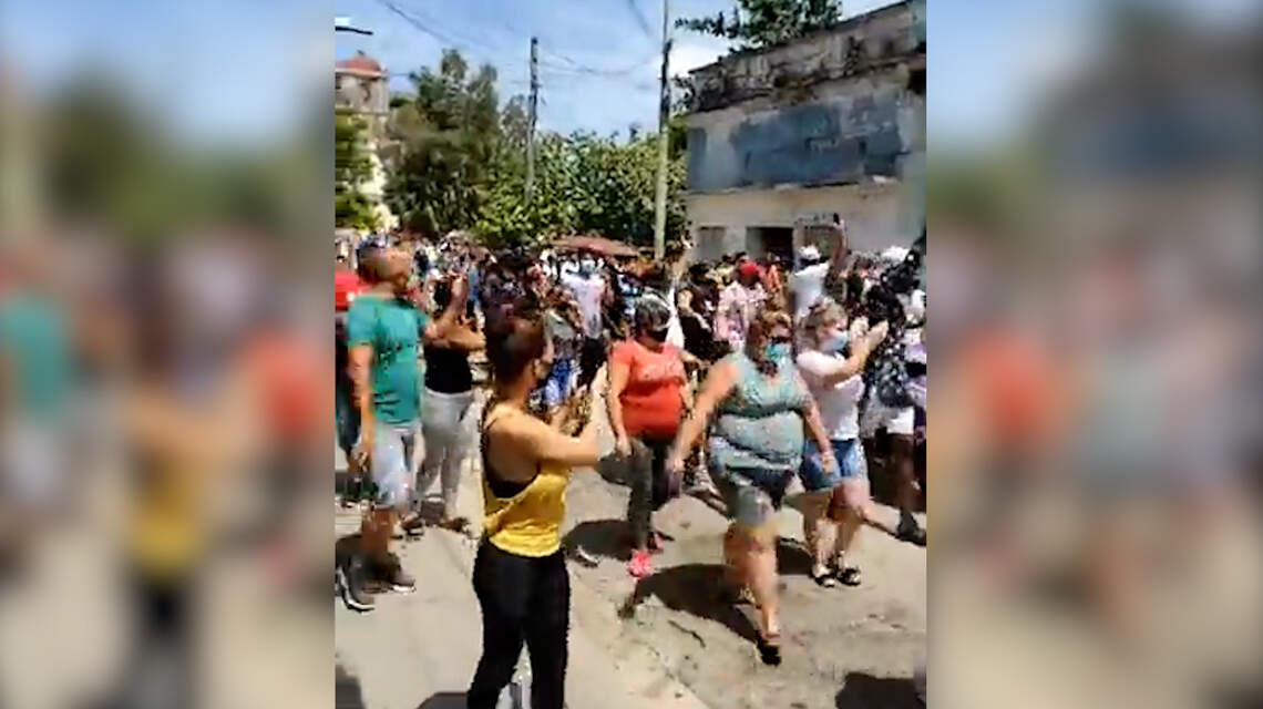 They’re fed up. These videos show protesters demanding change in Cuba