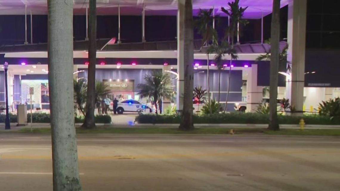A man was shot at Hilton Miami Downtown, 1601 Biscayne Blvd., on Wednesday, March 27, 2024, Miami police said.