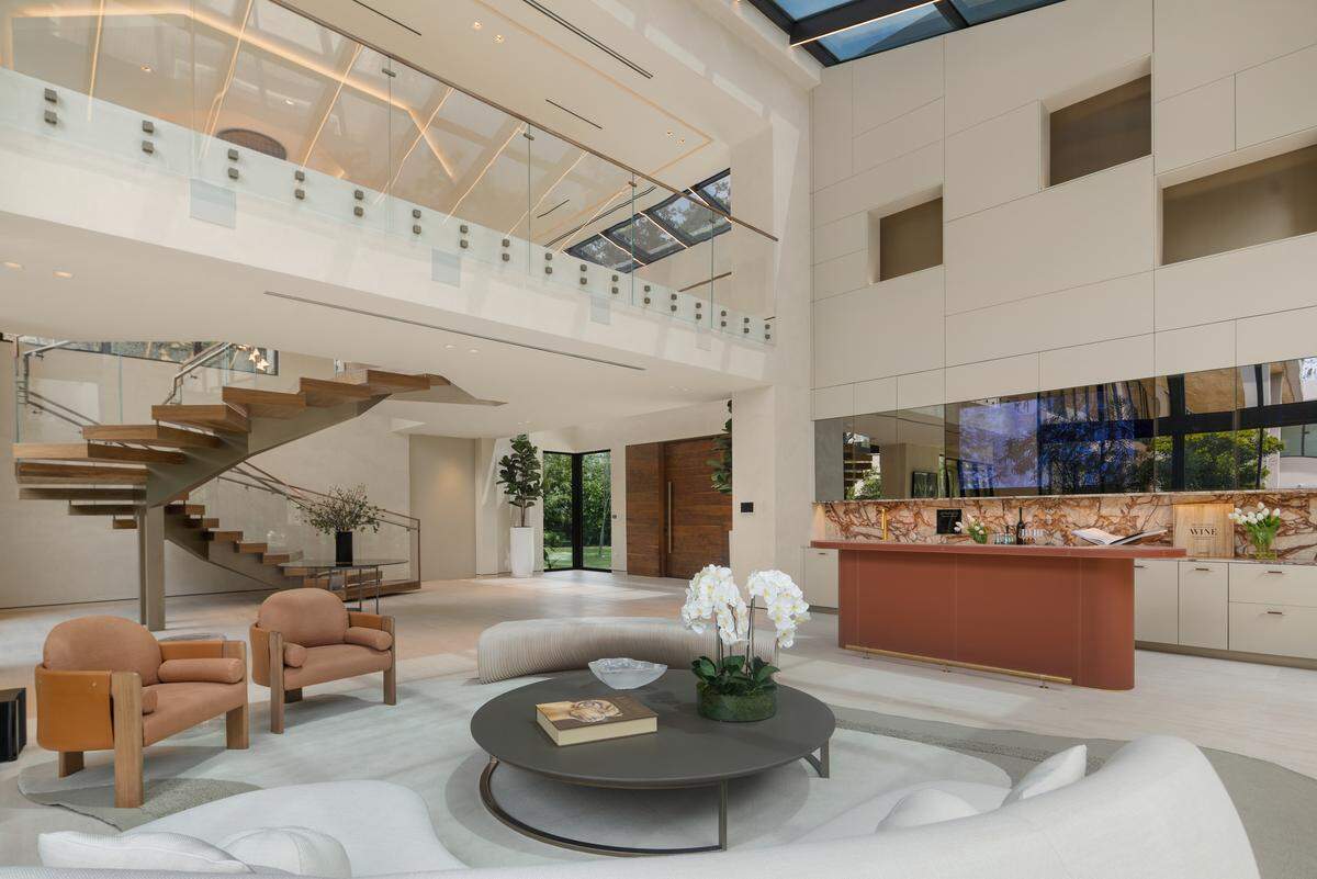 A view of the living room at a home in Pinecrest just listed for $25 million.