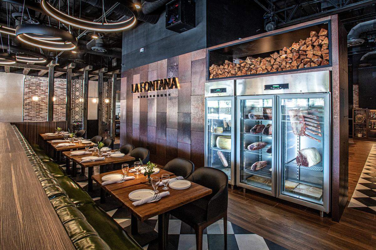 La Fontana will let you choose your own steak, its rub and then cure it for you.