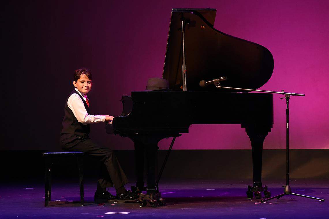 YTBD 2025 Individual Musical Instrument winner Benjamin Baralt, 11, of Alexander Montessori School.