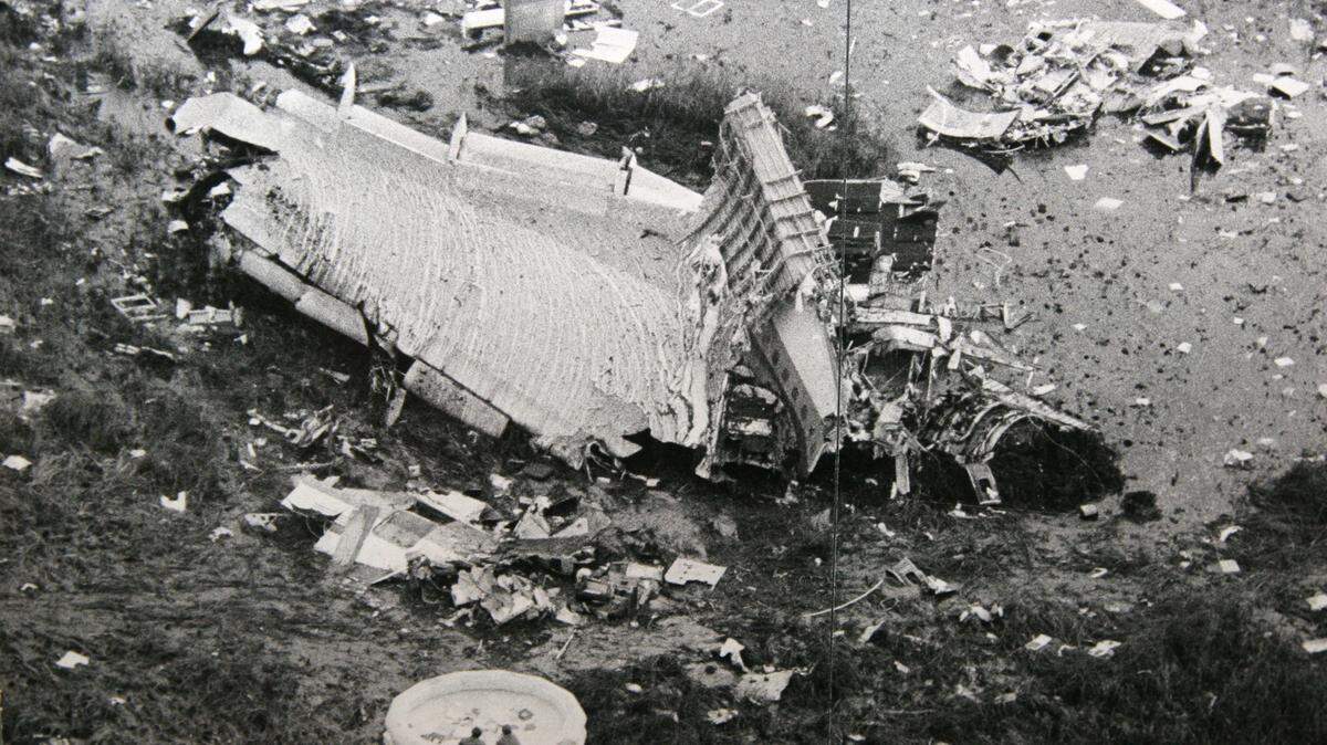 The crash site of Eastern Airlines Flight 401 into the Florida Everglades on Dec. 29, 1972.