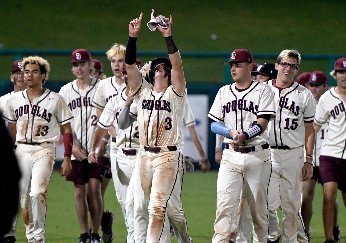 Stomeman Douglas beats the Plant Panthers in a boys 7A baseball state championship matchup in Fort Myers, Fla., Wednesday, May 24, 2023. (Photo/Chris Tilley)