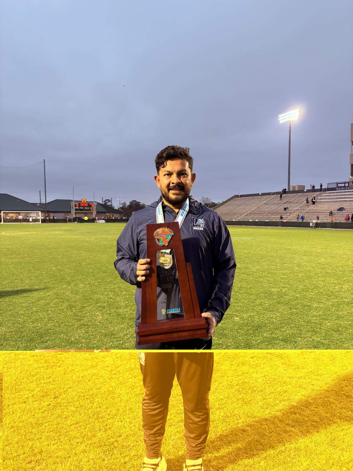 Lourdes coach David Fique is the Miami Herald’s Girls’ Soccer Coach of the Year for Classes 7A-5A.