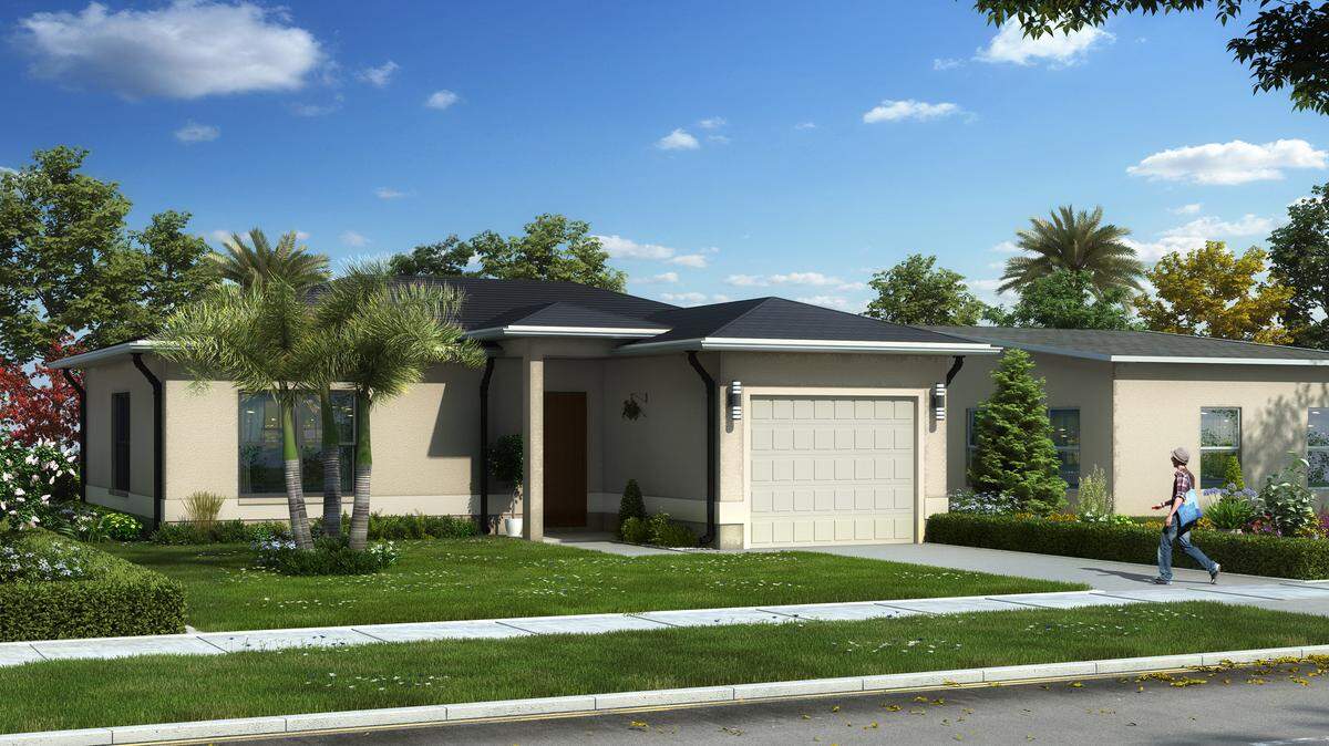 A rendition of the single-family homes Continental Development Holding will build in the Sistrunk neighborhood.