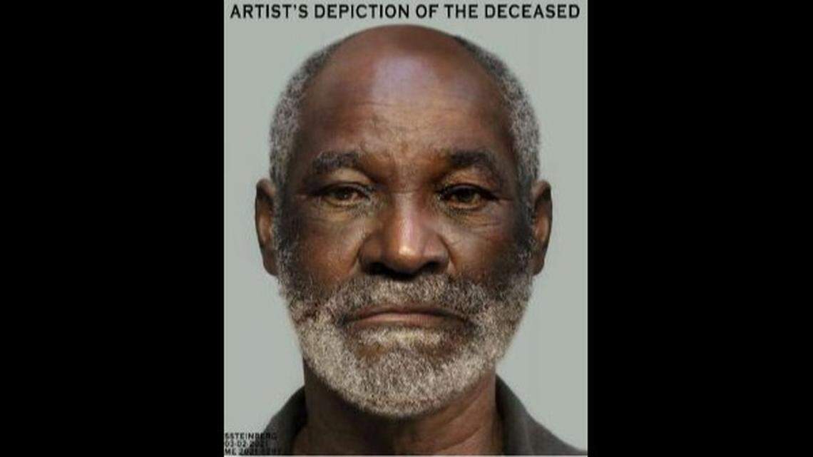 An artist’s reconstruction of the man struck and killed on Okeechobee Road in Northwest Miami-Dade on Jan. 24.