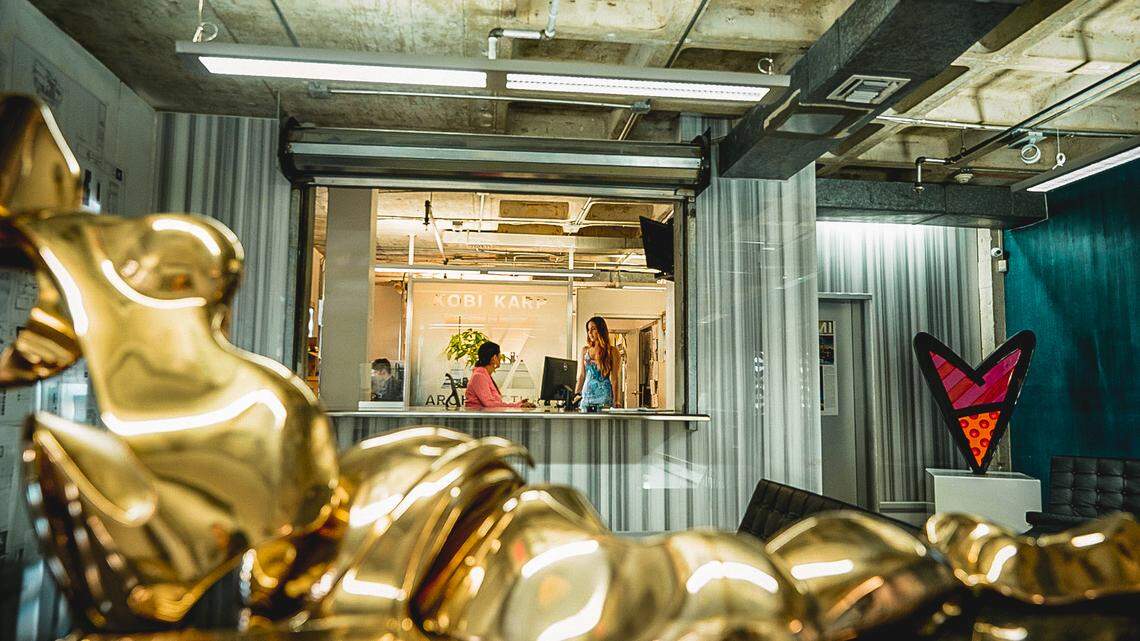 A dated shot of Kobi Karp Architecture & Interior Design Inc.’s office space at 2915 Biscayne Blvd. The firm is relocating to Wynwood soon.