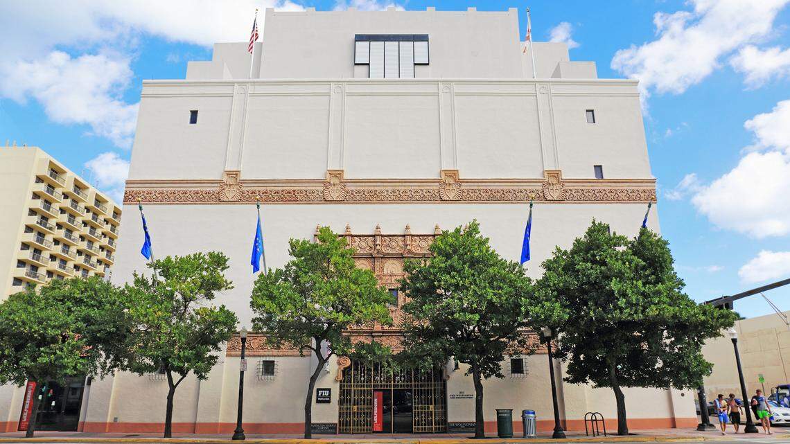 The facade of the Wolfsonian-FIU museum on Washington Avenue in Miami Beach.