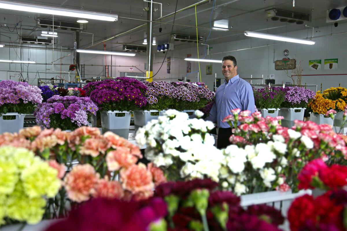 President at The Easton Group, Jose Hernandez-Solaun, is photographed inside the Falcon Farms cold storage facility building in Doral.