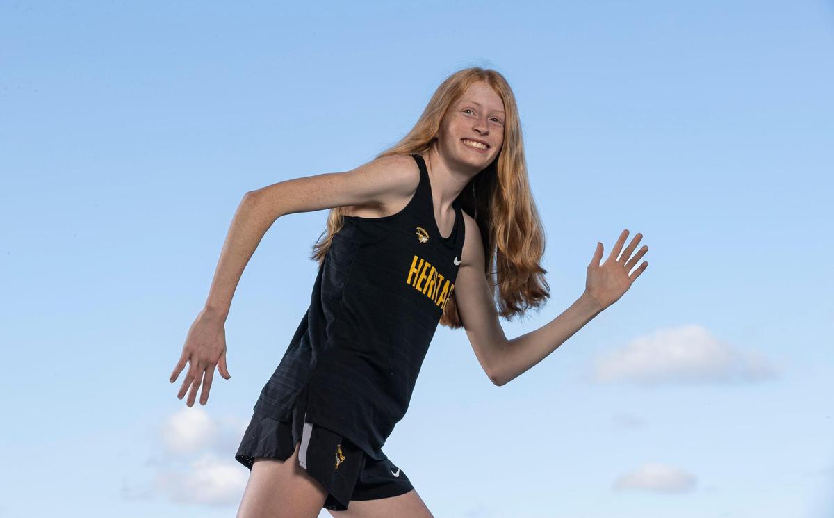 Ashley Fitzgerald, American Heritage, Cross Country. All-Broward players photographed at Brian Piccolo Sports Park on Thursday, Dec. 8, 2022, in Cooper City, Fla.