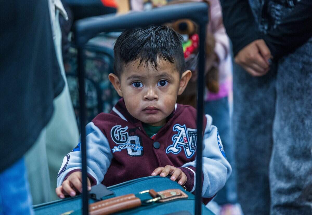 Angel, 1, was born in the United States. His mother, 19, decided to stay in the U.S. to work to support her family in Guatemala.