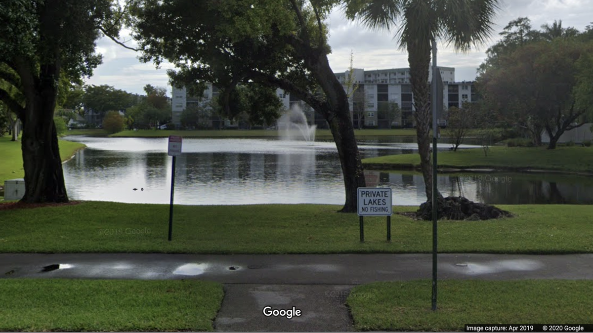 City officials have deemed Cypress Bend Lakes (pictured) and the C14 Canals unsafe after a sewage spill Friday in Pompano Beach. It’s unclear what caused the sewage pipe to break