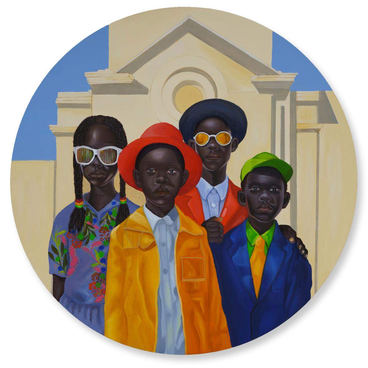 Solomon Adufah, whose series is called “Sunday Funday,” is one of several featured artists during the Hampton Art Lovers Point Comfort Fair at Historic Ward Rooming House and Gardens during Miami Art Week. This year’s festivities feature a plethora of artists, musical events and panel discussions.