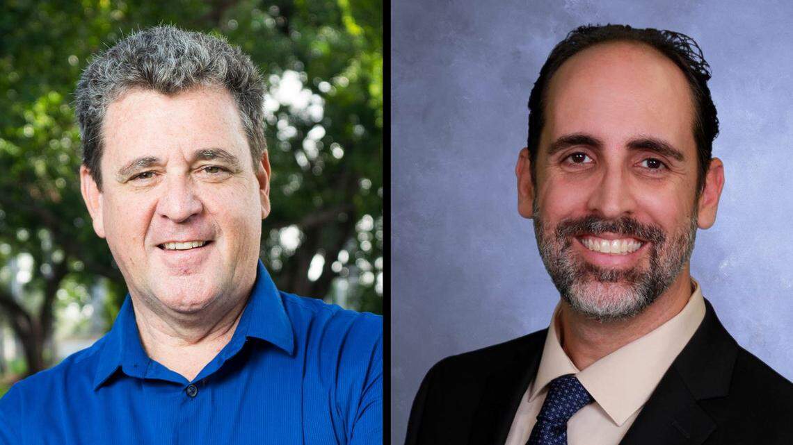 Tim Meerbott, left, was elected mayor of Cutler Bay. Roger Coriat, right, was elected councilman for Seat 3.