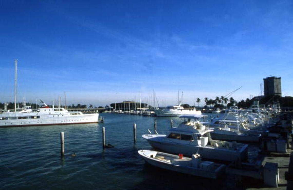 The Miamarina docks.