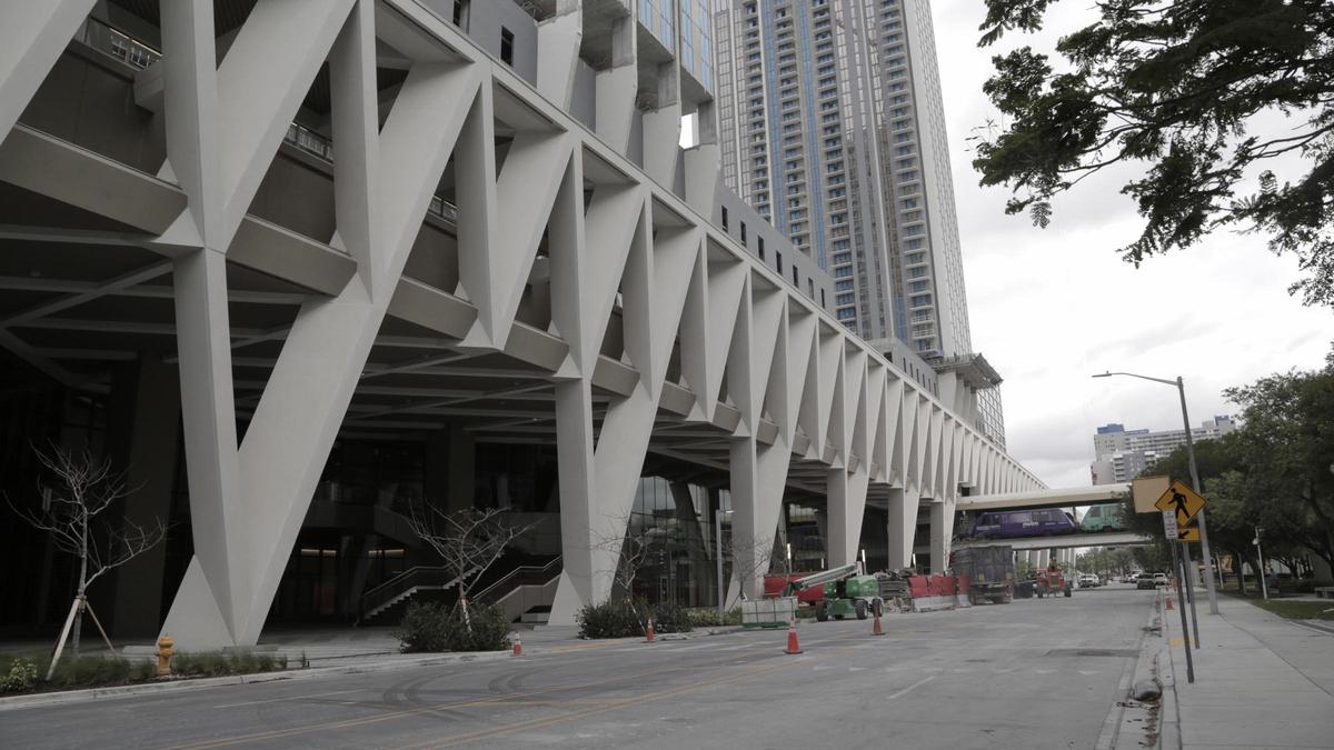 La Miami Central Station, sobre NW 1 Avenue.
