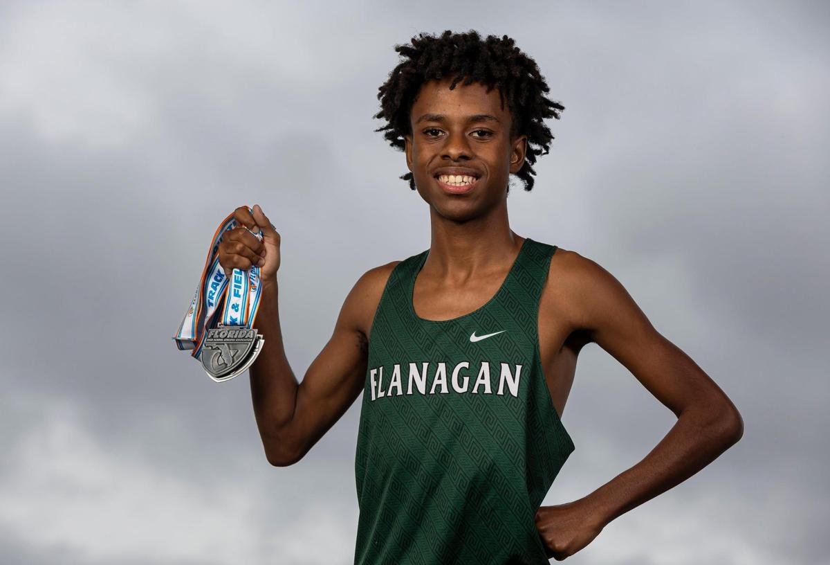 Shamar Henry, Charles W. Flanagan High School, Cross-Country. All-Broward players photographed at Brian Piccolo Sports Park on Wednesday, Dec. 13, 2022, in Cooper City, Fla.