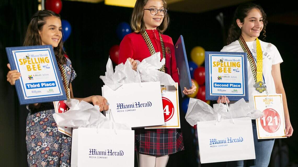 An Austrian-born 10-year-old has been in Miami for 3 years. She just won spelling bee.