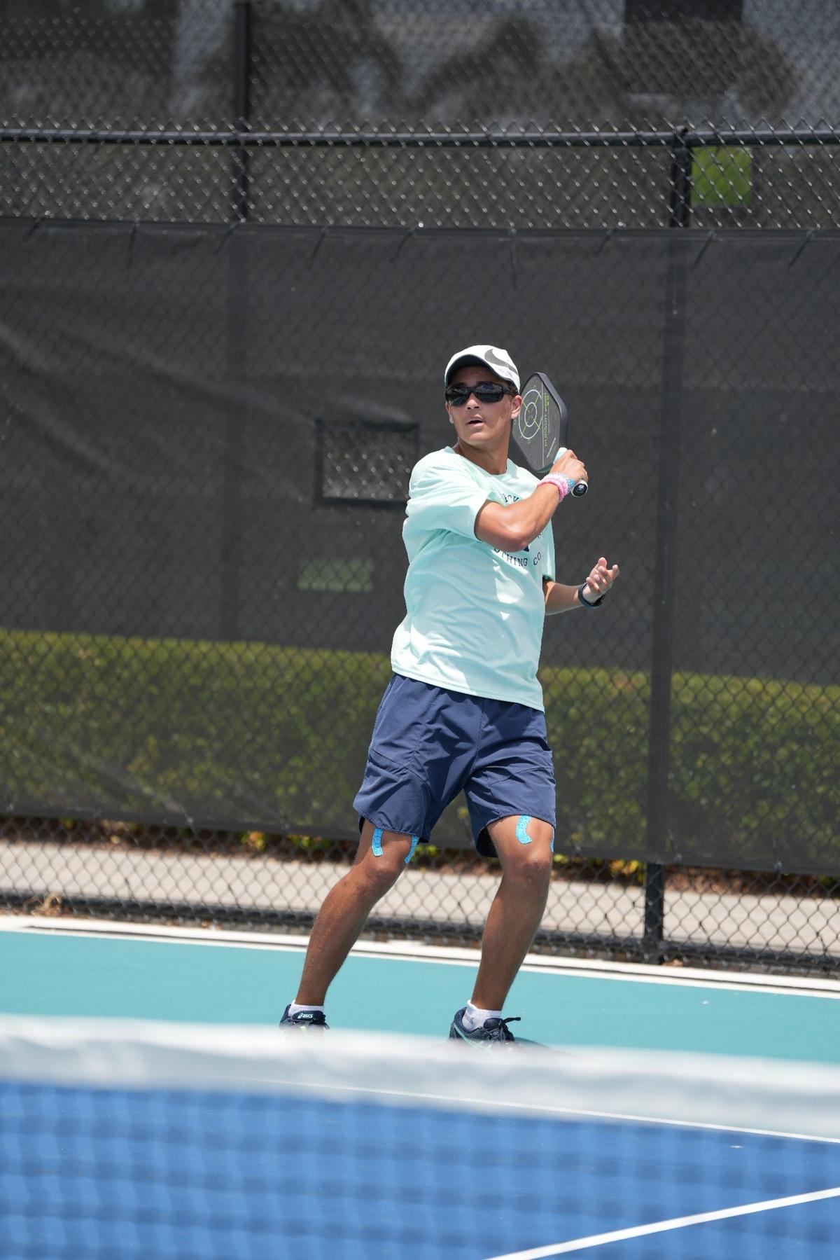 Jae Centonze, 19, lives in Ocala, but commutes to Fort Lauderdale to train with pickleball coach Ken Herrmann at The Fort’s APP High Performance Academy.