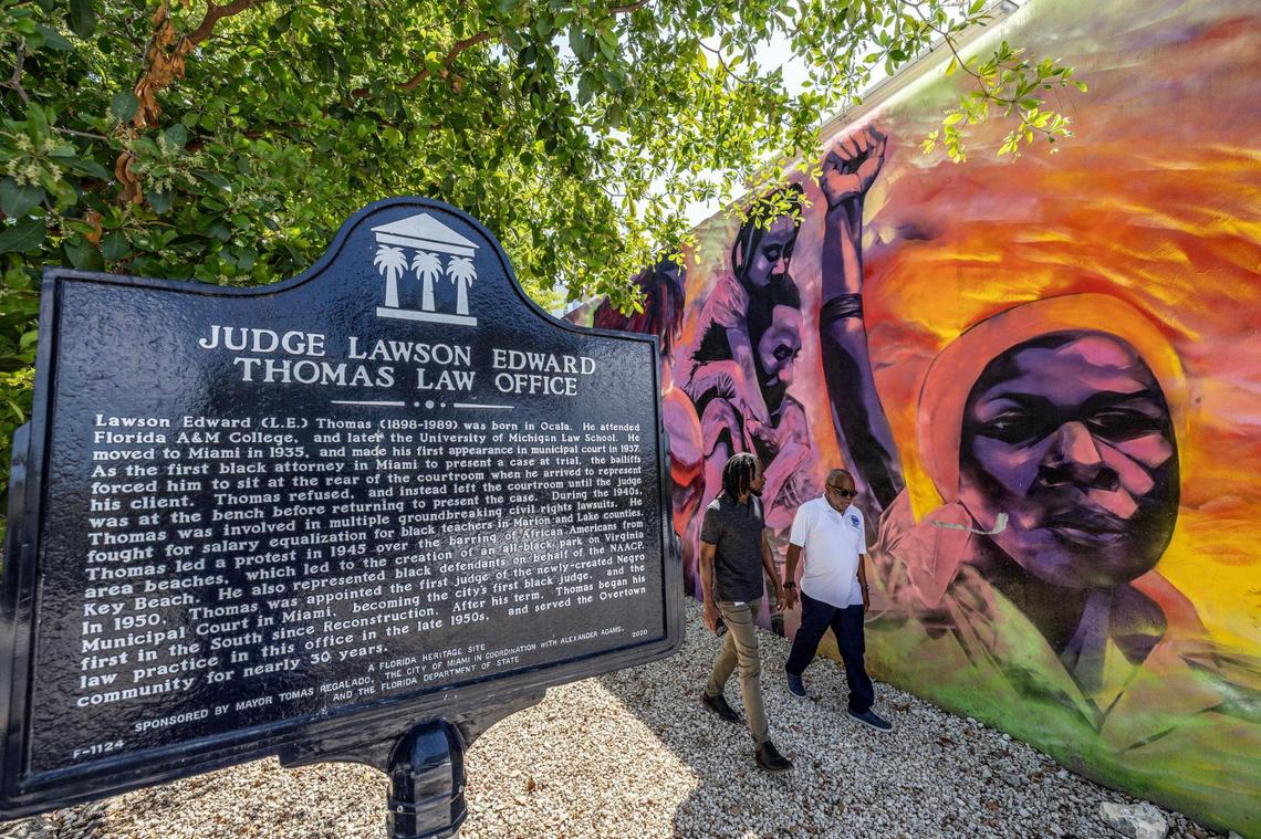 The former law office of Judge Lawson E. Thomas, in Miami, Florida, on Wednesday, March 26, 2025.