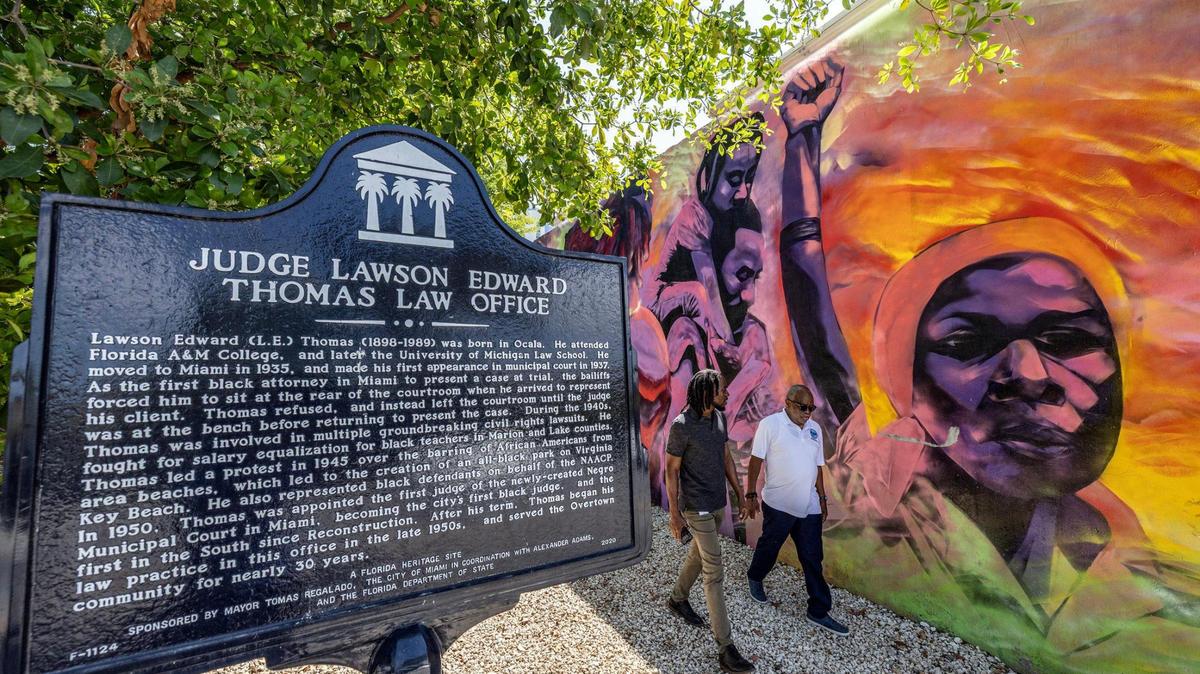 The former law office of Judge Lawson E. Thomas, pictured in Miami on Wednesday, March 26, 2025.
