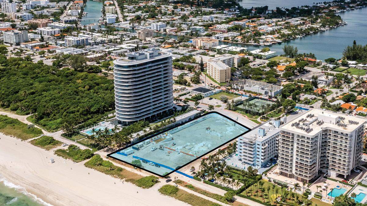 Avison Young will oversee the marketing and sale effort of the 8777 Collins Ave. site pro bono, according to a press release by the commercial real estate firm.  