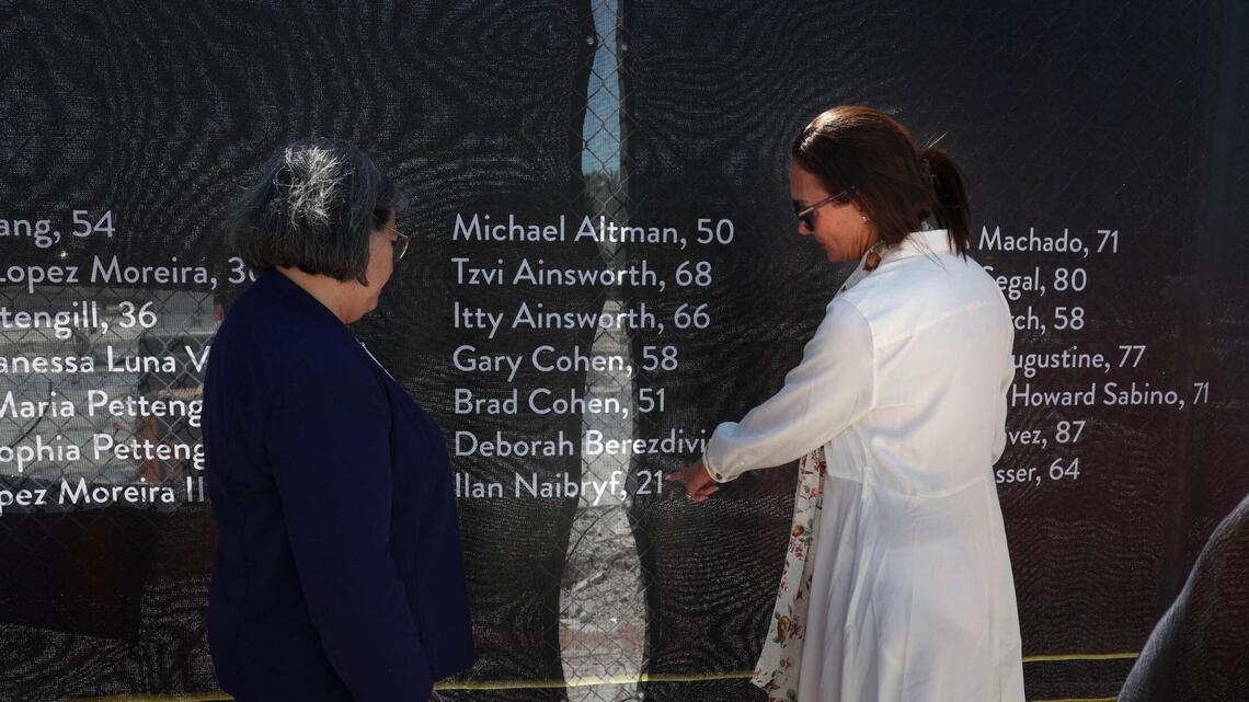 ‘Do not forget.’ Surfside hangs banners along collapse site honoring 98 victims