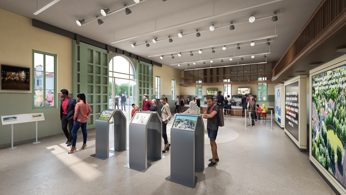 The imposing former automobile garage at Vizcaya Village, which sits across South Miami Avenue from the main portion of the Vizcaya Museum & Gardens, will be converted into a visitors’ center.