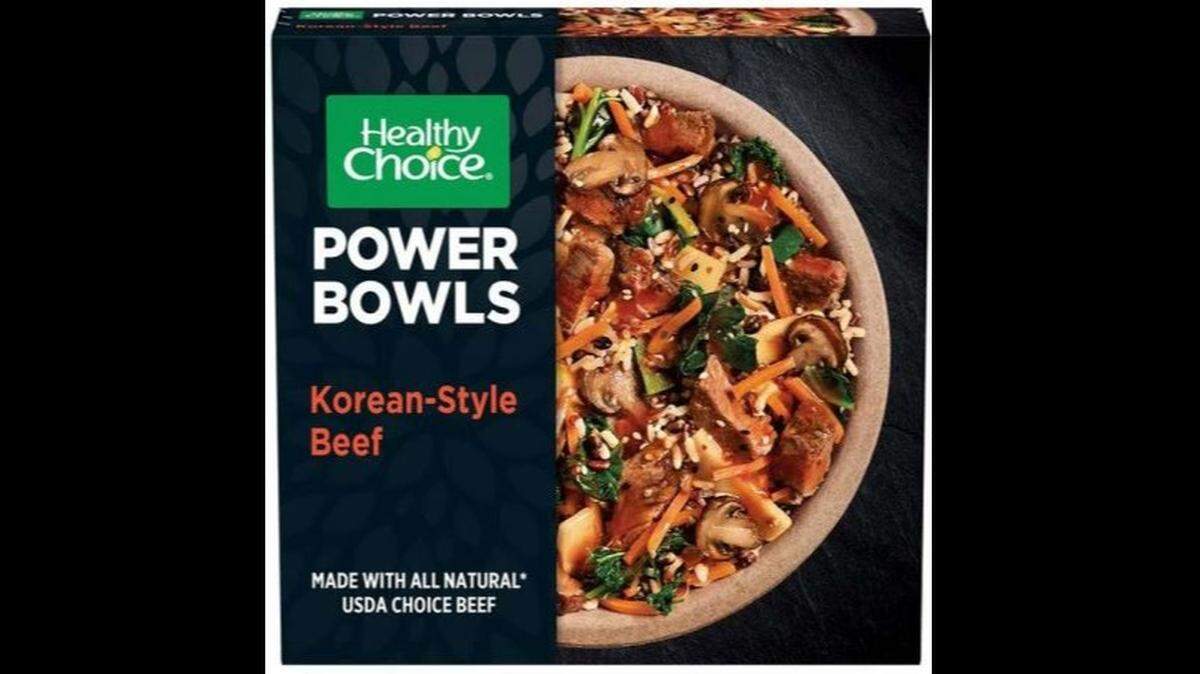 The package says Healthy Choice Power Bowls with Korean-Style Beef. That might not be what’s inside.