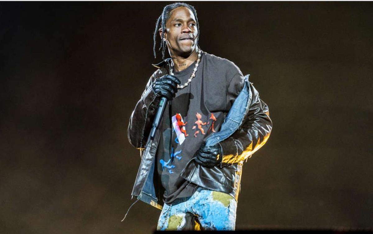 Travis Scott performs during 2021 Astroworld Festival at NRG Park on November 05, 2021 in Houston, Texas.