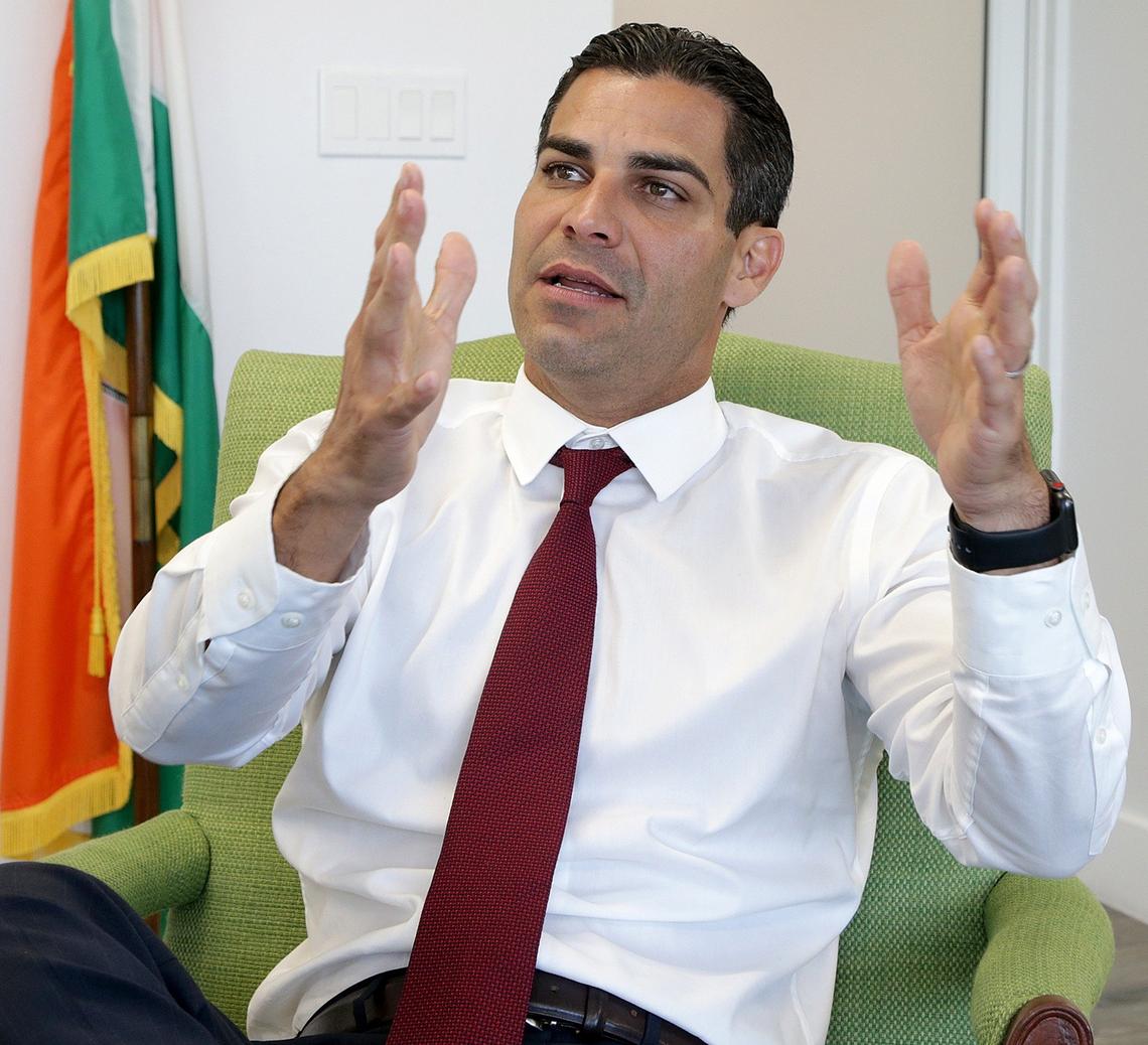 Miami Mayor Francis Suarez talked about his cafecito summit with County Mayor Carlos Gimenez on their conflicting plans for the Coconut Grove Playhouse.