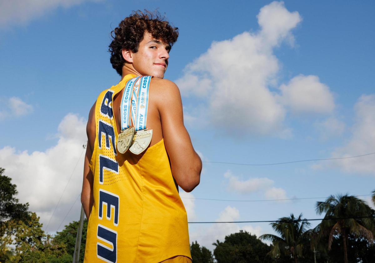 Belen Jesuit’s Marcelo Mantecon is the Miami Herald’s boys’ cross-country Runner of the Year after winning the Class 3A individual state championship.
