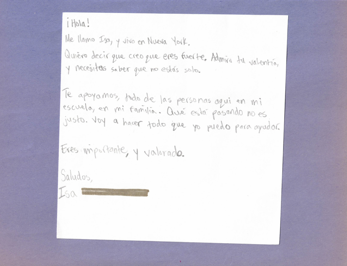 As part of their “Shut Down Homestead” Campaign, activists gathered letters from children in Miami-Dade County and across the nation. They were addressed to the unaccompanied minors that are detained.