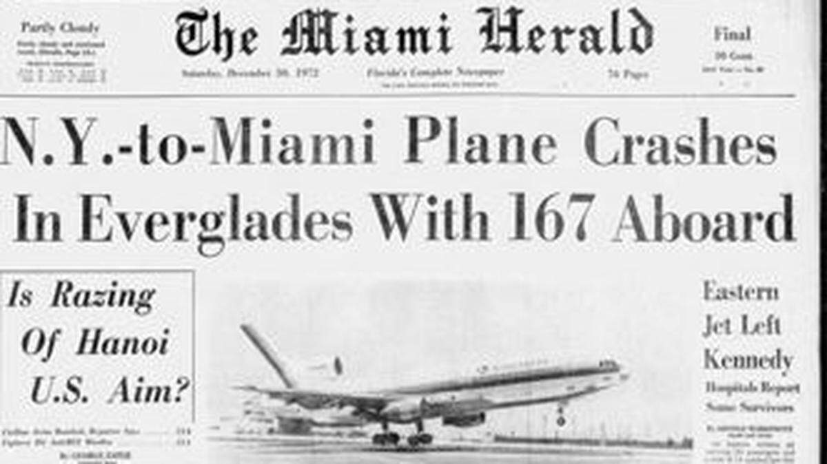 Portada del Miami Herald del 30 de diciembre de 1972.