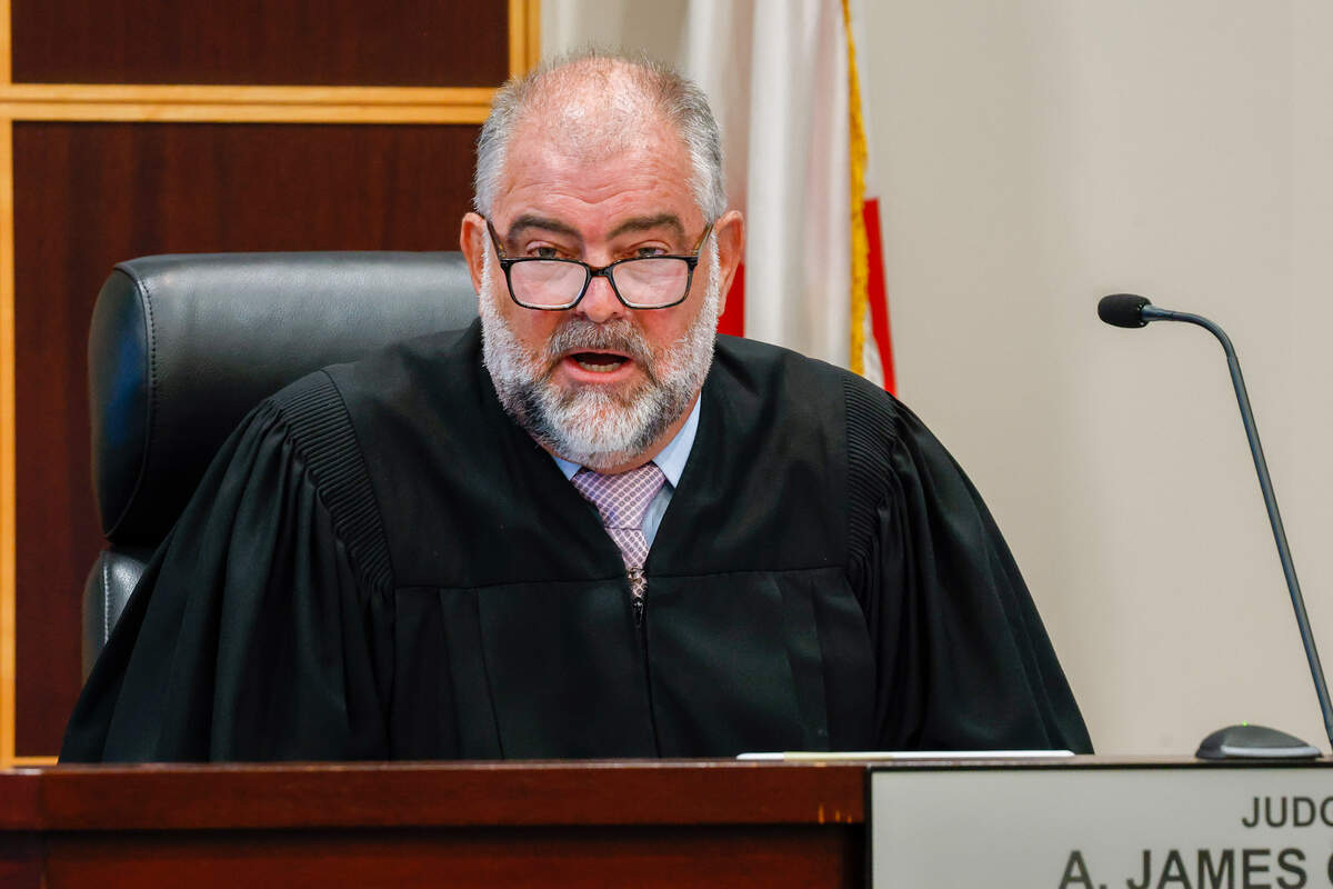 tfl-l-mike-caruso-bond-hearing-os-04.jpg Orange County Circuit Judge A. James Craner oversees a bond hearing for Michael Caruso, the suspended Palm Beach County clerk of the circuit court, at the Orange County Courthouse in Orlando on Friday, Aug. 28, 2026.