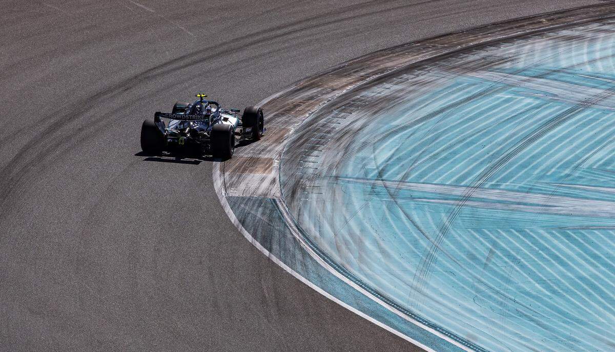 Kimi Antonelli of Italy, driver of the (12) Mercedes-AMG PETRONAS Formula One Team race car, participates in a Qualifying session on the second day of the Formula One Miami Grand Prix at the Miami International Autodrome on Saturday, May 2, 2026, in Miami Gardens, Fla.
