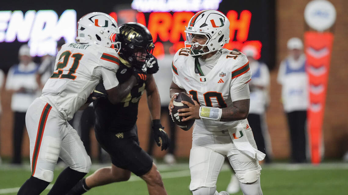 Miami Hurricanes still undefeated but get a needed ‘wake-up call’ at Wake Forest