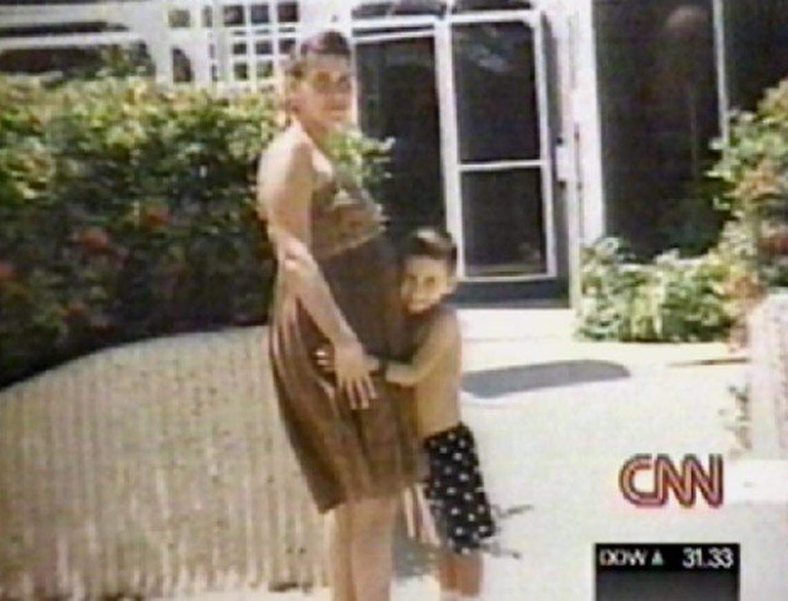 This is an undated photo shown on CNN of Elian Gonzalez hugging his mother.