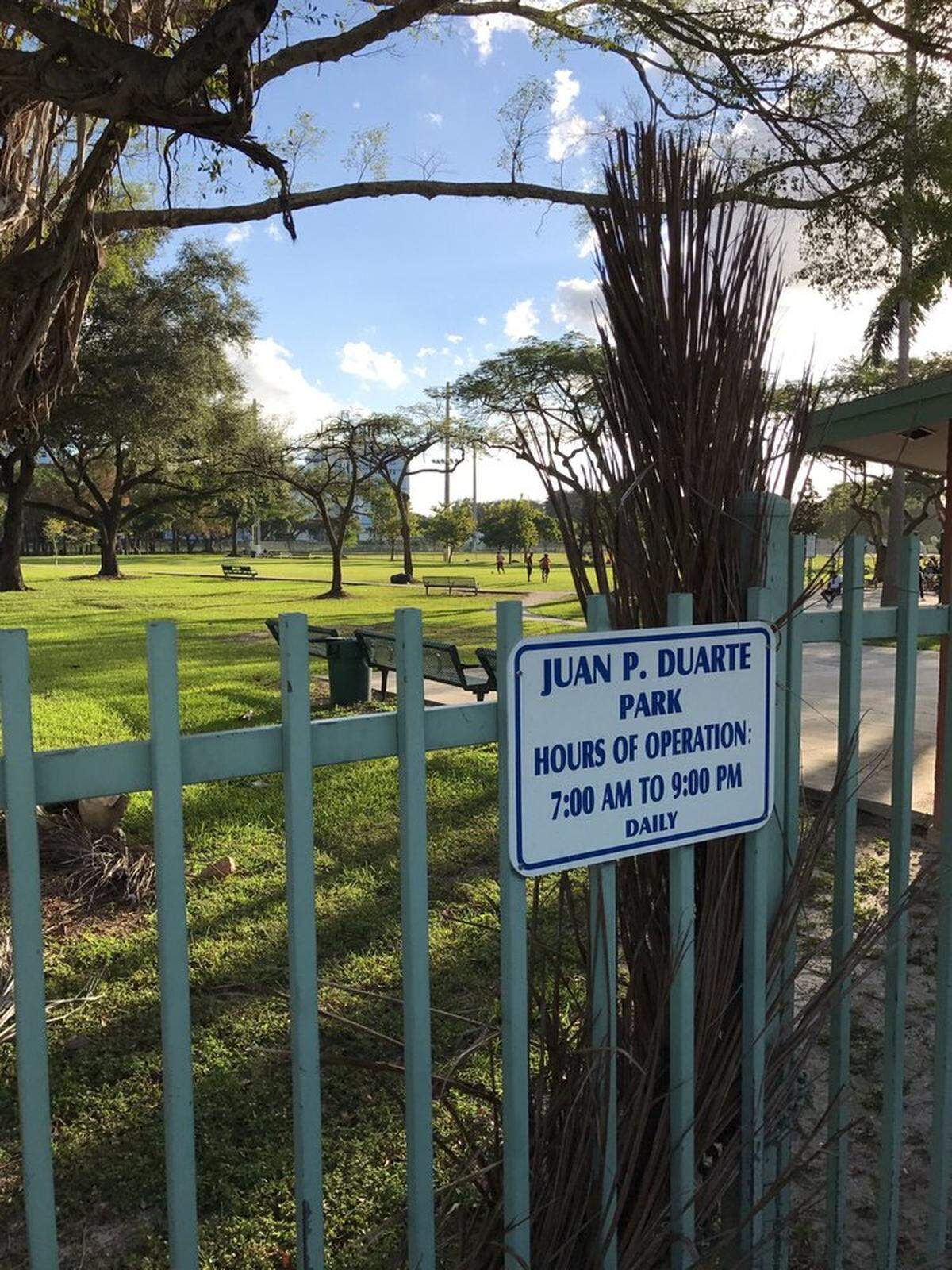 Juan Pablo Duarte Park in Miami