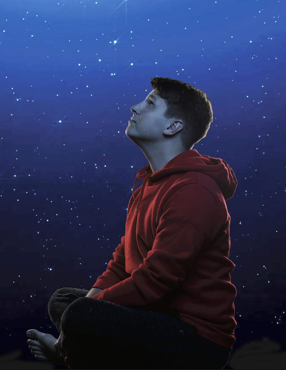 Ryan Didato plays a bright British teen determined to solve a mystery in Zoetic Stage’s ‘The Curious Incident of the Dog in the Night-Time.’