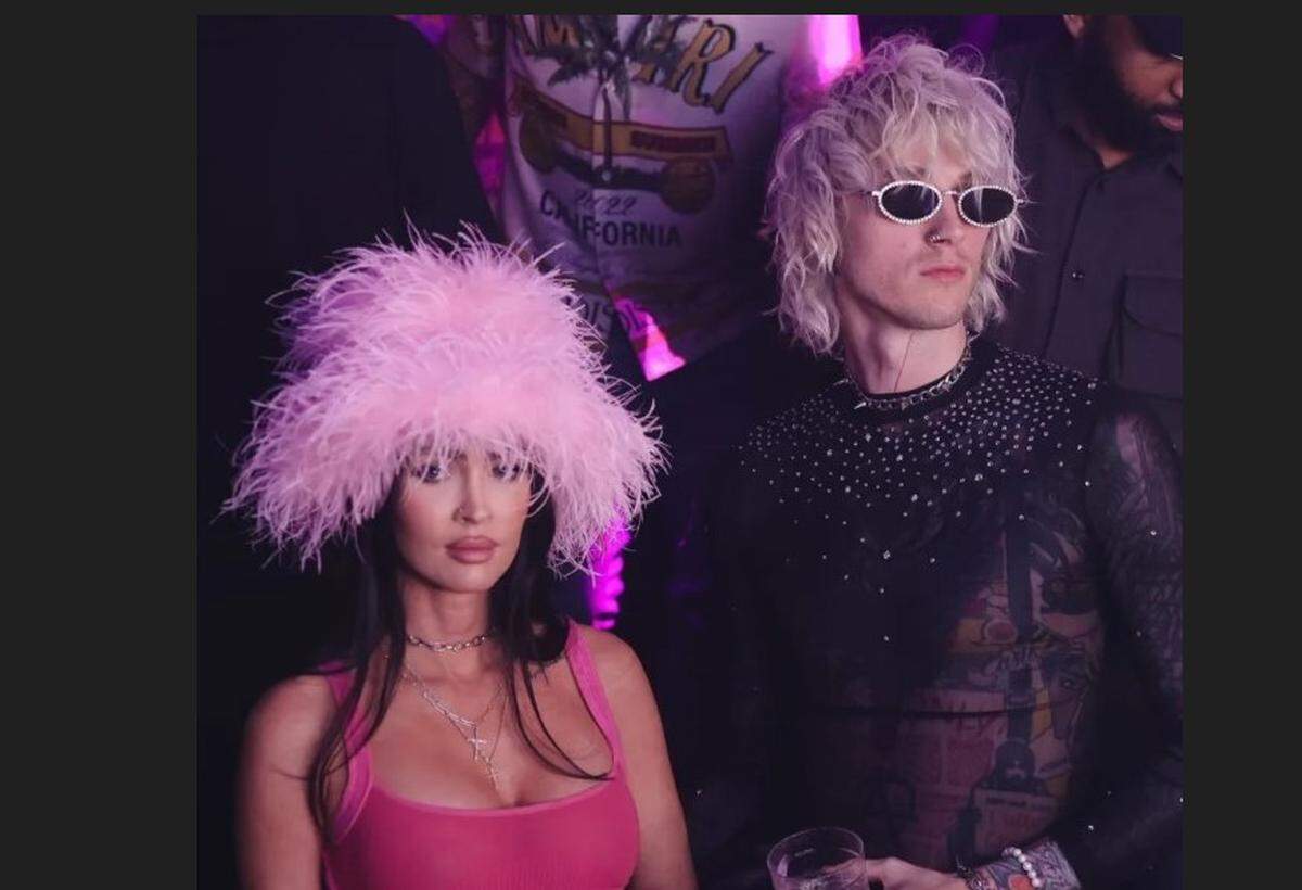Megan Fox and Machine Gun Kelly  at Eleven Miami PHOTO BY ADINAYEV