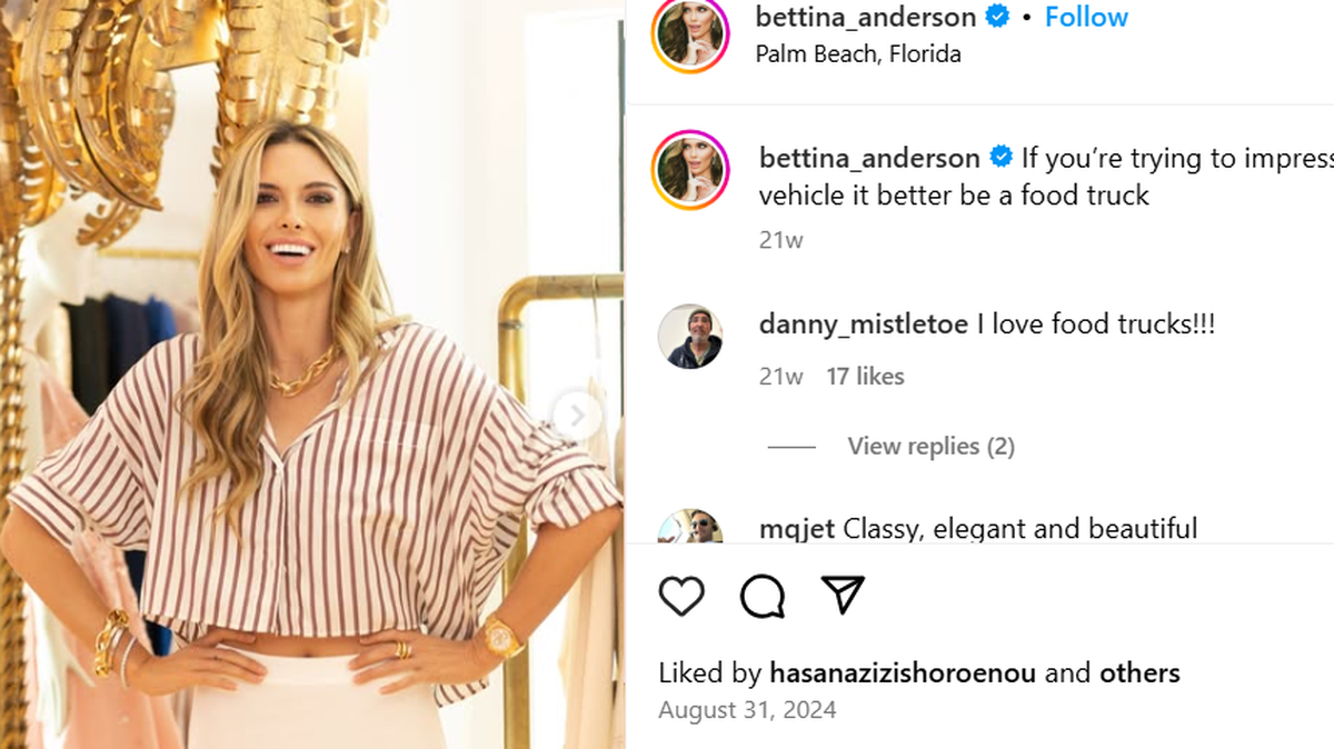 Bettina Anderson/Instagram screenshot