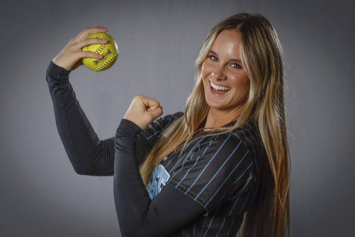 Somerset Academy Charter High's softball player Ava Stevens photographed for Miami-Dade Players of the Year in Miami, Florida, on Thursday, May 28, 2026.