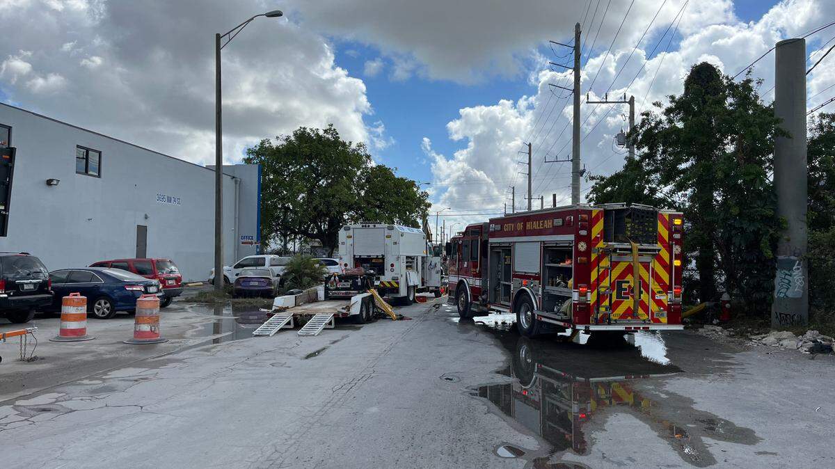 A gas leak in Hialeah lead to street closures and evacuations of nearby buildings on Friday, Nov. 10, 2023, authorities said.