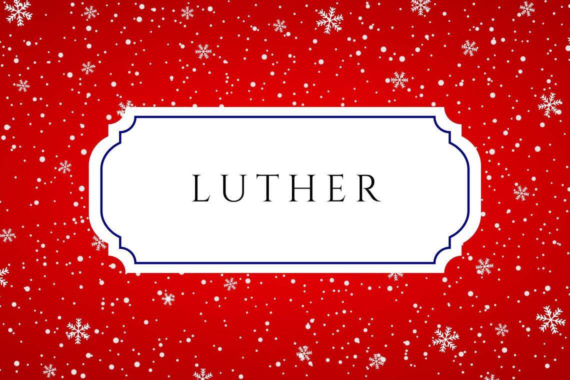 christmas baby names luther