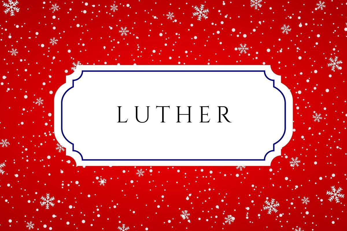 christmas baby names luther
