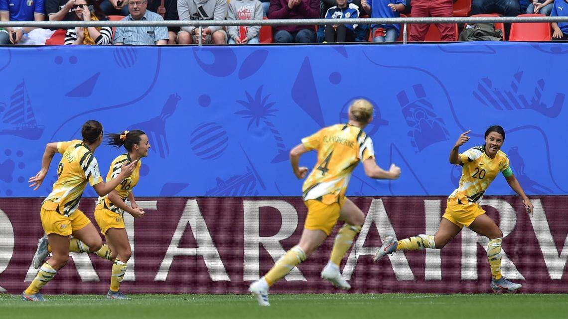 The result was a disappointing one, but it was a milestone day for Australia’s Sam Kerr