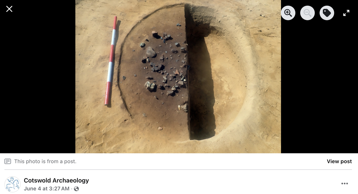 The pits contained rubbish items, but were likely not used for trash, archaeologists said.